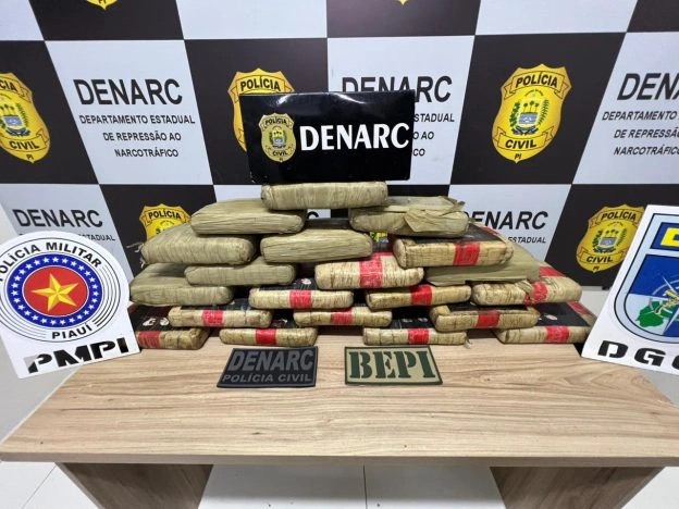 Polícias do Piauí apreendem 20 quilos de maconha durante ação no Maranhão