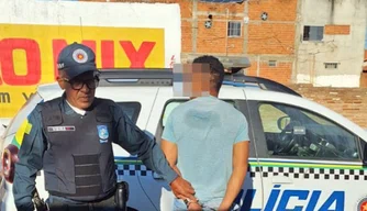 Polícia Militar prende homem suspeito de agredir companheira grávida em Regeneração