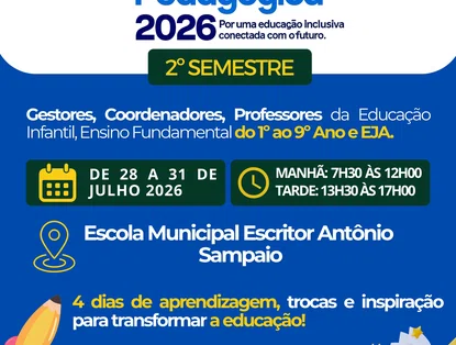 Jornada Pedagógica 2026 mobiliza rede municipal de ensino em Esperantina