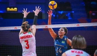Brasil se classifica para semifinal da VNL Feminina após derrotar Japão de virada