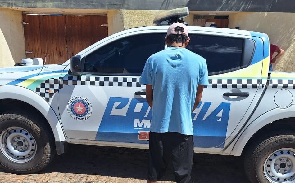 Polícia Militar conduz suspeito de violência doméstica contra companheira em Acauã