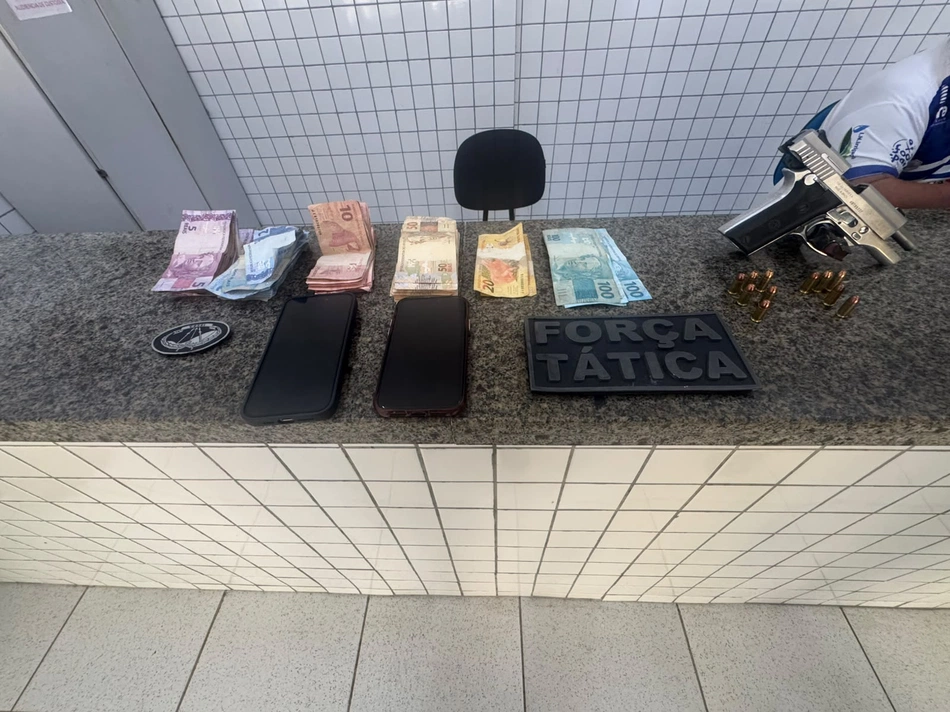 Materiais apreendidos