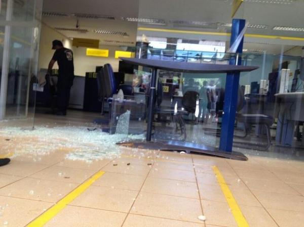 Assalto à agência do Banco do Brasil em Miguel Alves(Imagem:Reprodução)