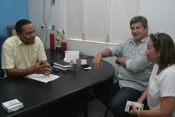 Zé Filho reunido com prefeito.(Imagem:Divulgação)